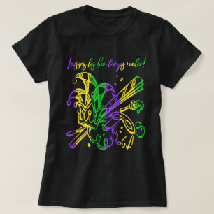 Laissez les bon temps rouler Typography Mardi Gras T-shirt