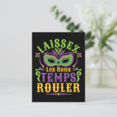 Laissez Les Bons Temps Rouler Mardi Gras Briefkaart (Staand voorkant)