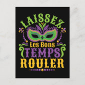 Laissez Les Bons Temps Rouler Mardi Gras Briefkaart (Voorkant)