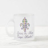 Laissez les Bons Temps Rouler Mardi Gras Fleur d2 Matglas Koffiemok (Links)