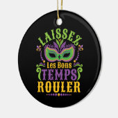 Laissez Les Bons Temps Rouler Mardi Gras Keramisch Ornament (Links)