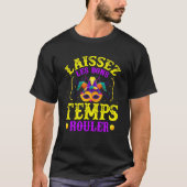 Laissez Les Bons Temps Rouler Mardi Gras Mask Nola T-shirt (Voorkant)