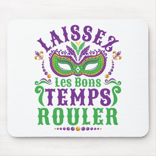 Laissez Les Bons Temps Rouler Mardi Gras Muismat (Voorkant)
