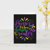 Laissez Les Bons Temps Rouler Mardi Gras New Orlea Kaart (Gele Bloem)