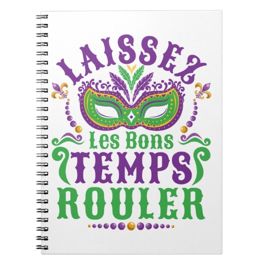 Laissez Les Bons Temps Rouler Mardi Gras Notitieboek (Voorkant)