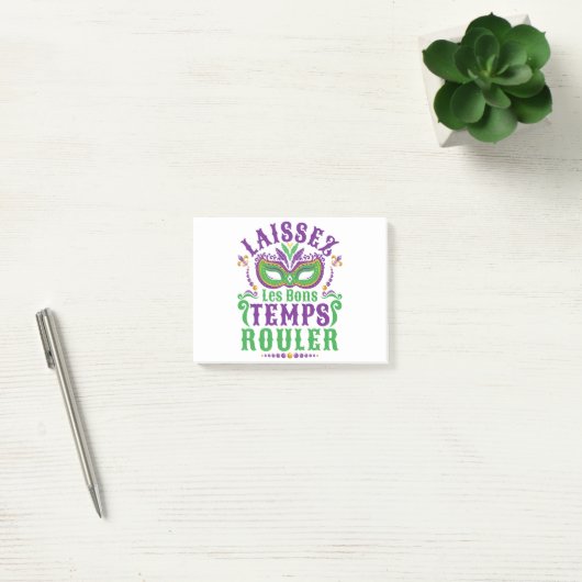 Laissez Les Bons Temps Rouler Mardi Gras Post-it® Notes (Kantoor)