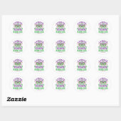 Laissez Les Bons Temps Rouler Mardi Gras Ronde Sticker (Vel)