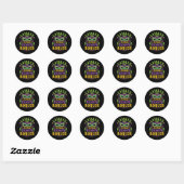 Laissez Les Bons Temps Rouler Mardi Gras Ronde Sticker (Vel)