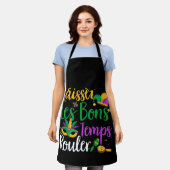 Laissez Les Bons Temps Rouler Mardi Gras Schort (Gedragen)