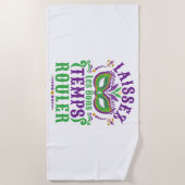 Laissez Les Bons Temps Rouler Mardi Gras Strandlaken (Voorkant)