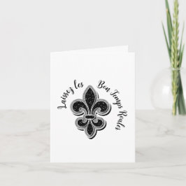 Laissez Mardi Gras Fleur De Lis Groet Kaart