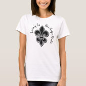 Laissez Mardi Gras Fleur De Lis T-shirt (Voorkant)
