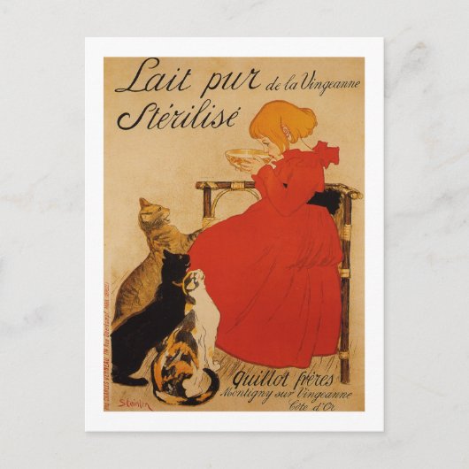 Lait Pur de la Vingeanne Sterilize Briefkaart (Voorkant)