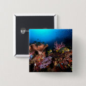 Laja Ampat Underwater Vierkante Button 5,1 Cm (Voorkant /achterkant)