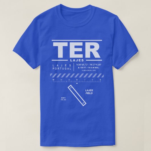 Lajes Airport / Lajes Field TER T-shirt (Design voorkant)
