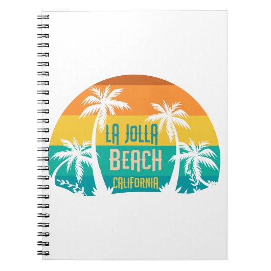 LaJolla Beach Retro Notitieboek (Voorkant)