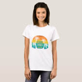 LaJolla Strand Retro T-shirt (Voorkant volledig)