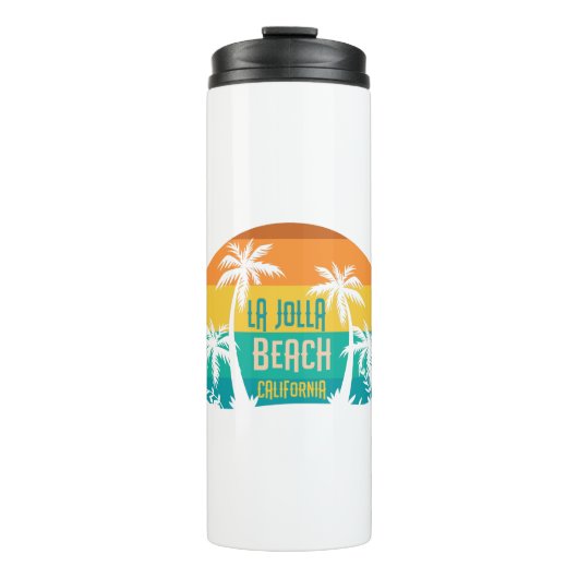 LaJolla Strand Retro Thermosbeker (Voorkant)