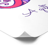 Lajuana initiële L doodle hart kunst naam betekeni Poster (Hoek)