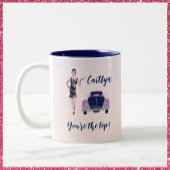  lak en Antiek auto van 1920 Tweekleurige Koffiemok