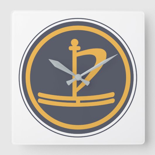 Lakan Clock Vierkante Klok (Voorkant)