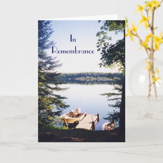 Lake afbeelding 2, inRemembrance Kaart (Gele Bloem)