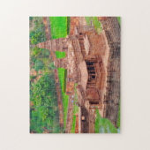 Lake Agasthya meer tempel Bhuthanatha Badami Legpuzzel (Verticaal)