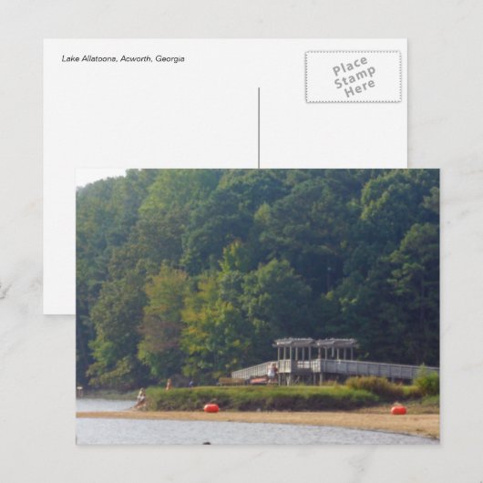 Lake Allatoona, Acworth, Georgia Briefkaart (Voorkant / Achterkant)