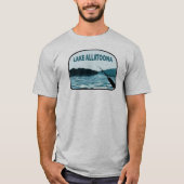 Lake Allatoona Georgia Gevist Rod T-shirt (Voorkant)
