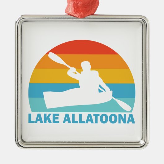 Lake Allatoona Georgia Kayak Metalen Ornament (Voorkant)
