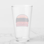 Lake Allatoona Georgia Red Sunrise Glas (Achterkant)