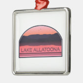 Lake Allatoona Georgia Red Sunrise Metalen Ornament (Links)