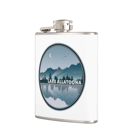 Lake Allatoona Georgia Reflectie Heupfles (Links)