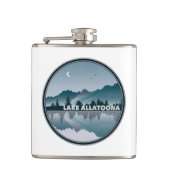 Lake Allatoona Georgia Reflectie Heupfles (Voorkant)