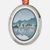 Lake Allatoona Georgia Reflectie Metalen Ornament (Links)