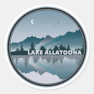 Lake Allatoona Georgia Reflectie Ronde Sticker