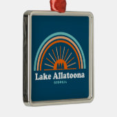 Lake Allatoona Georgia Regenboog Metalen Ornament (Rechts)