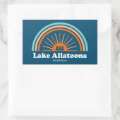 Lake Allatoona Georgia Regenboog Rechthoekige Sticker (Tas)