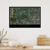 Lake Allatoona Georgia Satellite Poster Map (Keuken)
