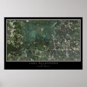 Lake Allatoona Georgia Satellite Poster Map (Voorkant)