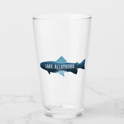 Lake Allatoona Georgia Vis Glas (Voorkant)