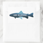 Lake Allatoona Georgia Vis Rechthoekige Sticker (Tas)