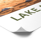 Lake Almanor California Reisprint Poster (Hoek)