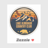 Lake Almanor Country Club, Californië Sticker (Vel)