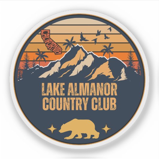 Lake Almanor Country Club, Californië Sticker (Voorkant)