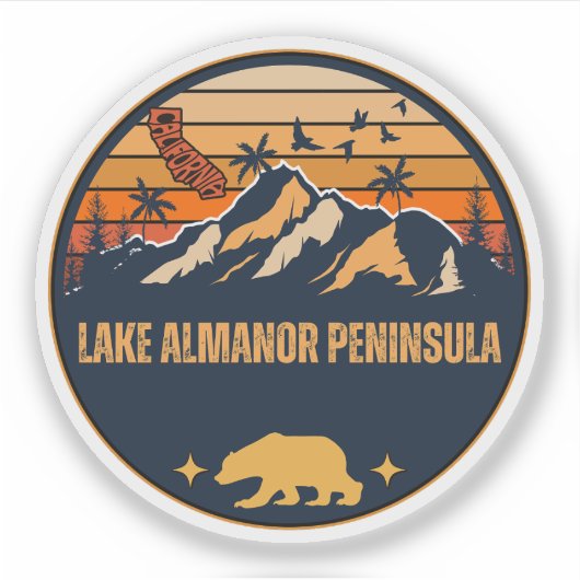 Lake Almanor Peninsula, Californië Sticker (Voorkant)