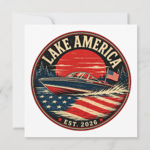 Lake America est 2026 politieke humor Kaart