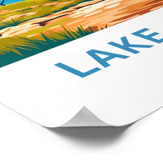 Lake Amistad Texas Reisprint Poster (Hoek)