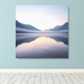 Lake and Mountain Scenic Landscape Wall Art Canvas Afdruk (Insitu (Houten vloer))