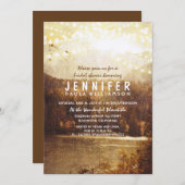 Lake and Mountains Rustic Vrijgezellenfeest Kaart (Voorkant / Achterkant)